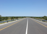 贊比亞ZIMBA-LIVINGSTONE43公里公路竣工路面